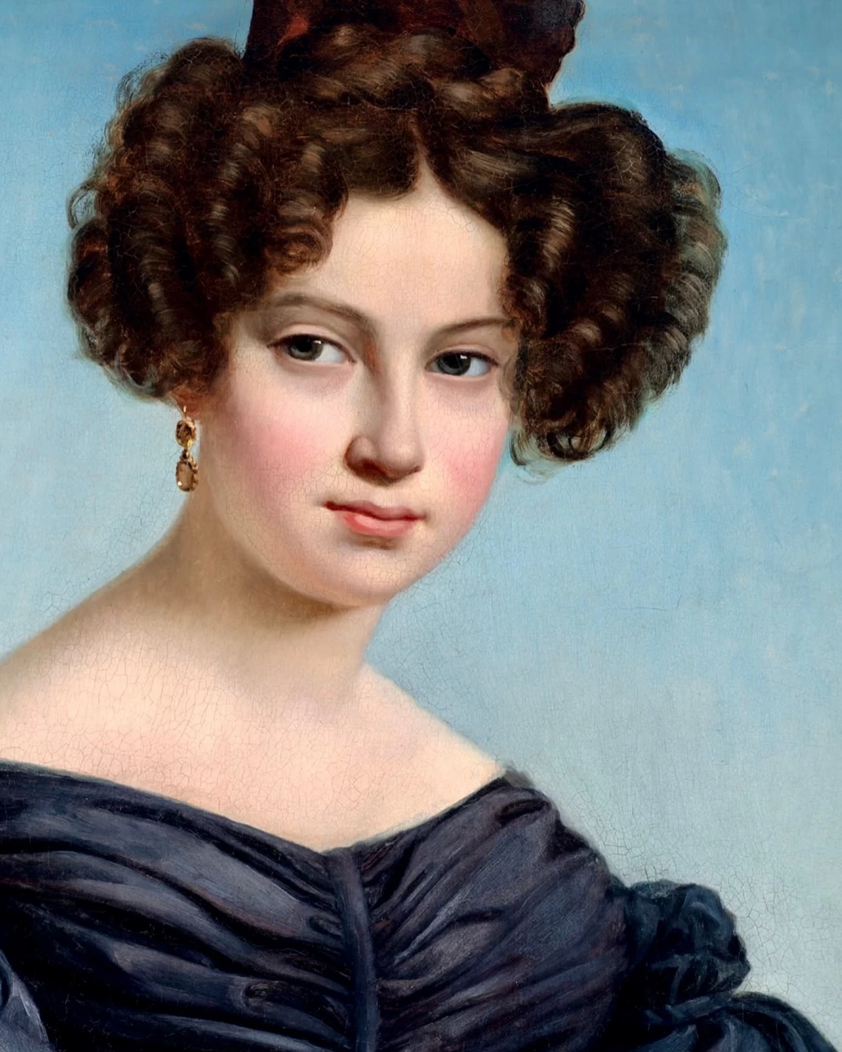Ritratto di donna con rose, 1829 - dettaglio 2